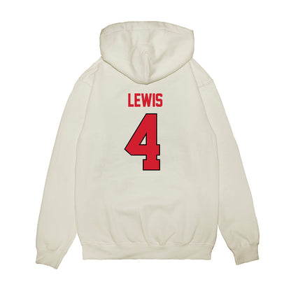 NC State - NCAA Women's Basketball : Alyssa Lewis - NCAA® March Madness® 2025 Sweet 16 Shersey Premium Hooded Sweatshirt-1