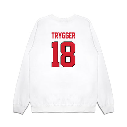 NC State - NCAA Women's Basketball : Tilda Trygger - NCAA® March Madness® 2025 Sweet 16 Shersey Premium Crewneck Sweatshirt-1