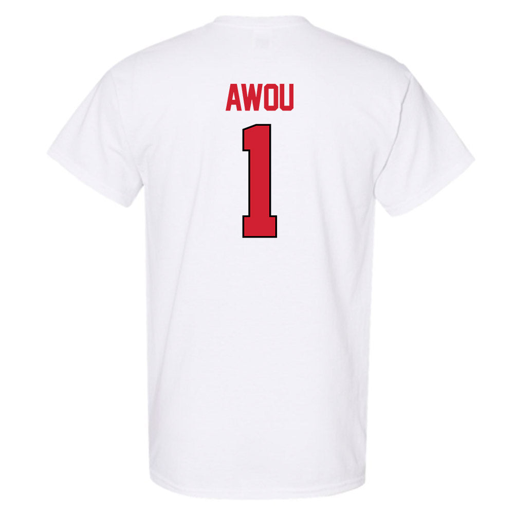 NC State - NCAA Women's Basketball : Lorena Awou - NCAA® March Madness® 2025 Sweet 16 Shersey T-Shirt-1