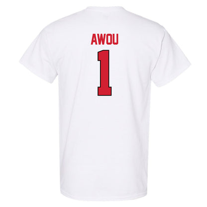 NC State - NCAA Women's Basketball : Lorena Awou - NCAA® March Madness® 2025 Sweet 16 Shersey T-Shirt-1
