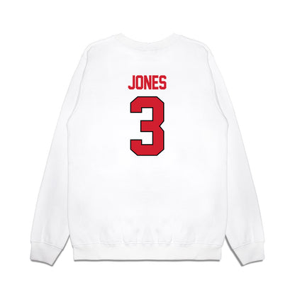 NC State - NCAA Women's Basketball : Zamareya Jones - NCAA® March Madness® 2025 Sweet 16 Shersey Premium Crewneck Sweatshirt-1