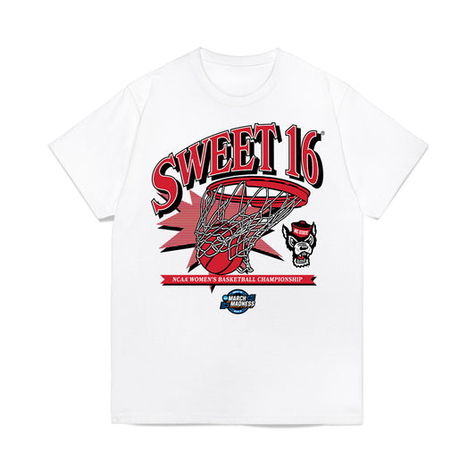 NC State - NCAA Women's Basketball : Zamareya Jones - NCAA® March Madness® 2025 Sweet 16 Shersey Premium T-Shirt-0