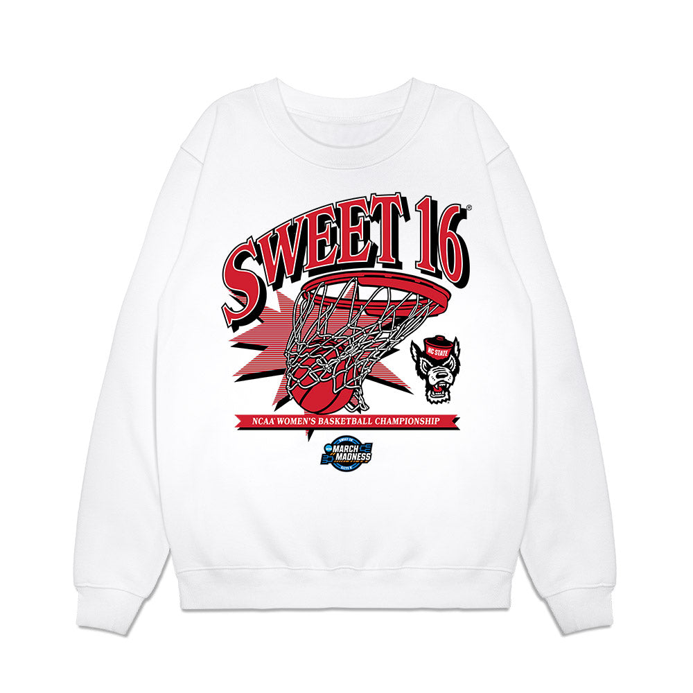 NC State - NCAA Women's Basketball : Zoe Brooks - NCAA® March Madness® 2025 Sweet 16 Shersey Premium Crewneck Sweatshirt-0