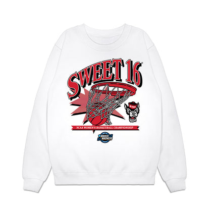 NC State - NCAA Women's Basketball : Zoe Brooks - NCAA® March Madness® 2025 Sweet 16 Shersey Premium Crewneck Sweatshirt-0