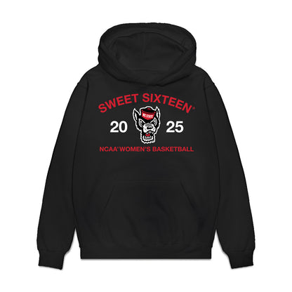 NC State - NCAA Women's Basketball : - NCAA® March Madness® 2025 Sweet 16 Roster Premium Hooded Sweatshirt-0