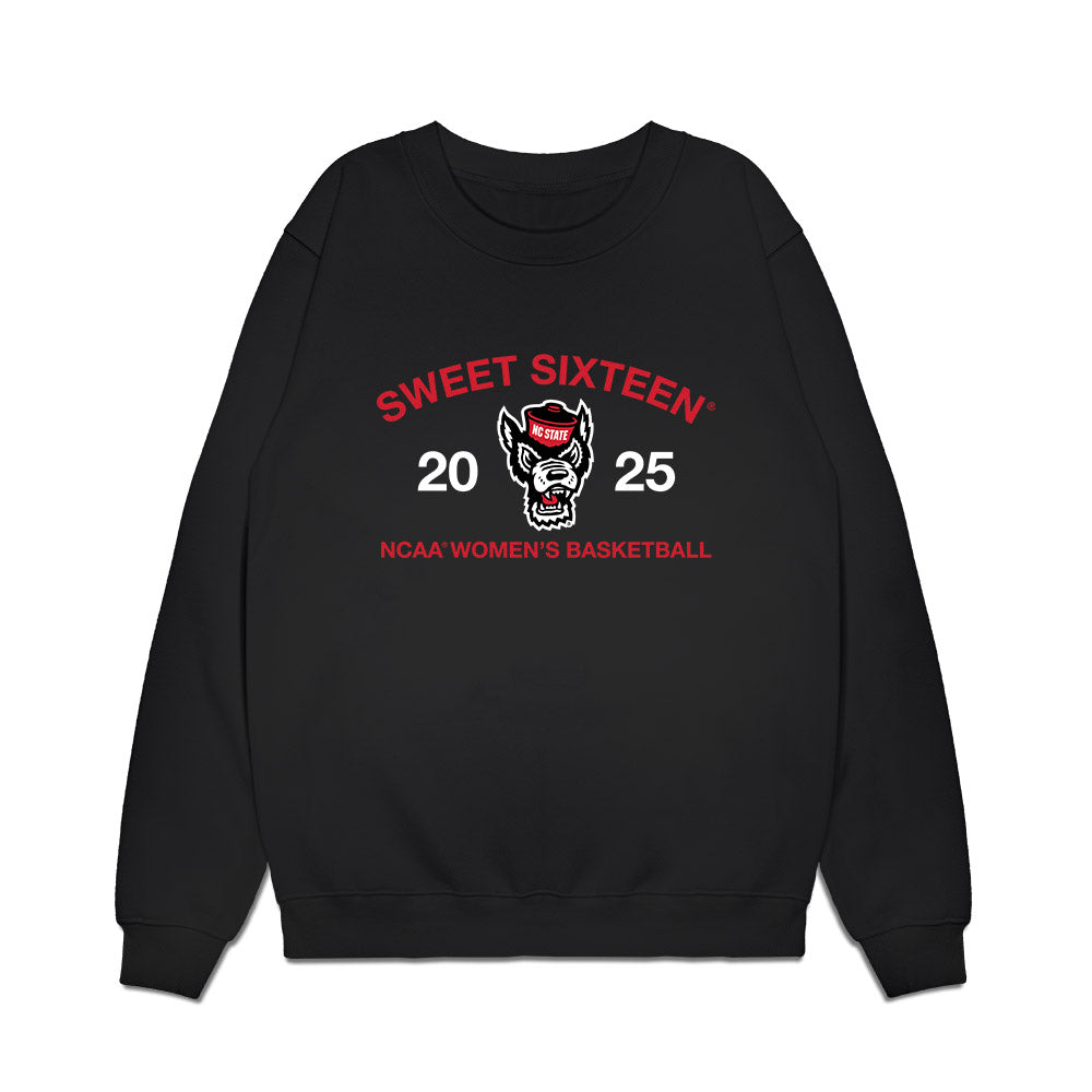 NC State - NCAA Women's Basketball : - NCAA® March Madness® 2025 Sweet 16 Roster Premium Crewneck Sweatshirt-0