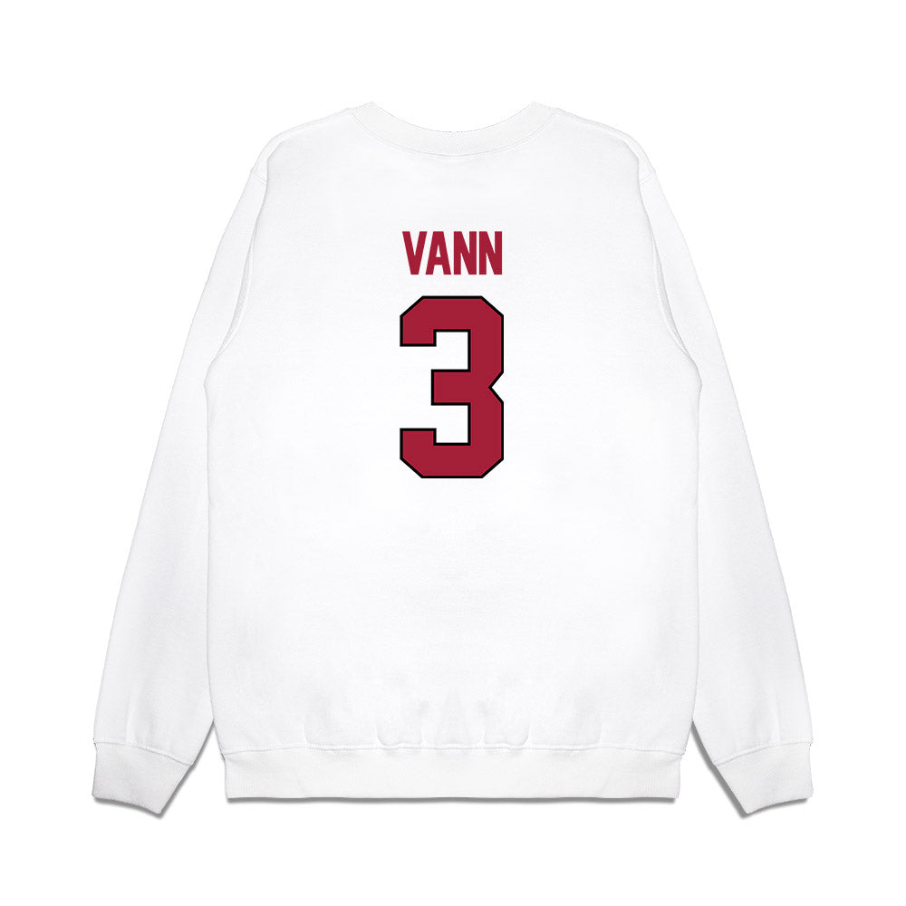 Oklahoma - NCAA Women's Basketball : Zya Vann - NCAA® March Madness® 2025 Sweet Sixteen Shersey Premium Crewneck Sweatshirt-1