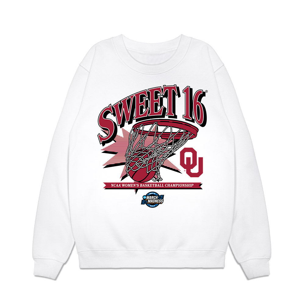 Oklahoma - NCAA Women's Basketball : Zya Vann - NCAA® March Madness® 2025 Sweet Sixteen Shersey Premium Crewneck Sweatshirt-0