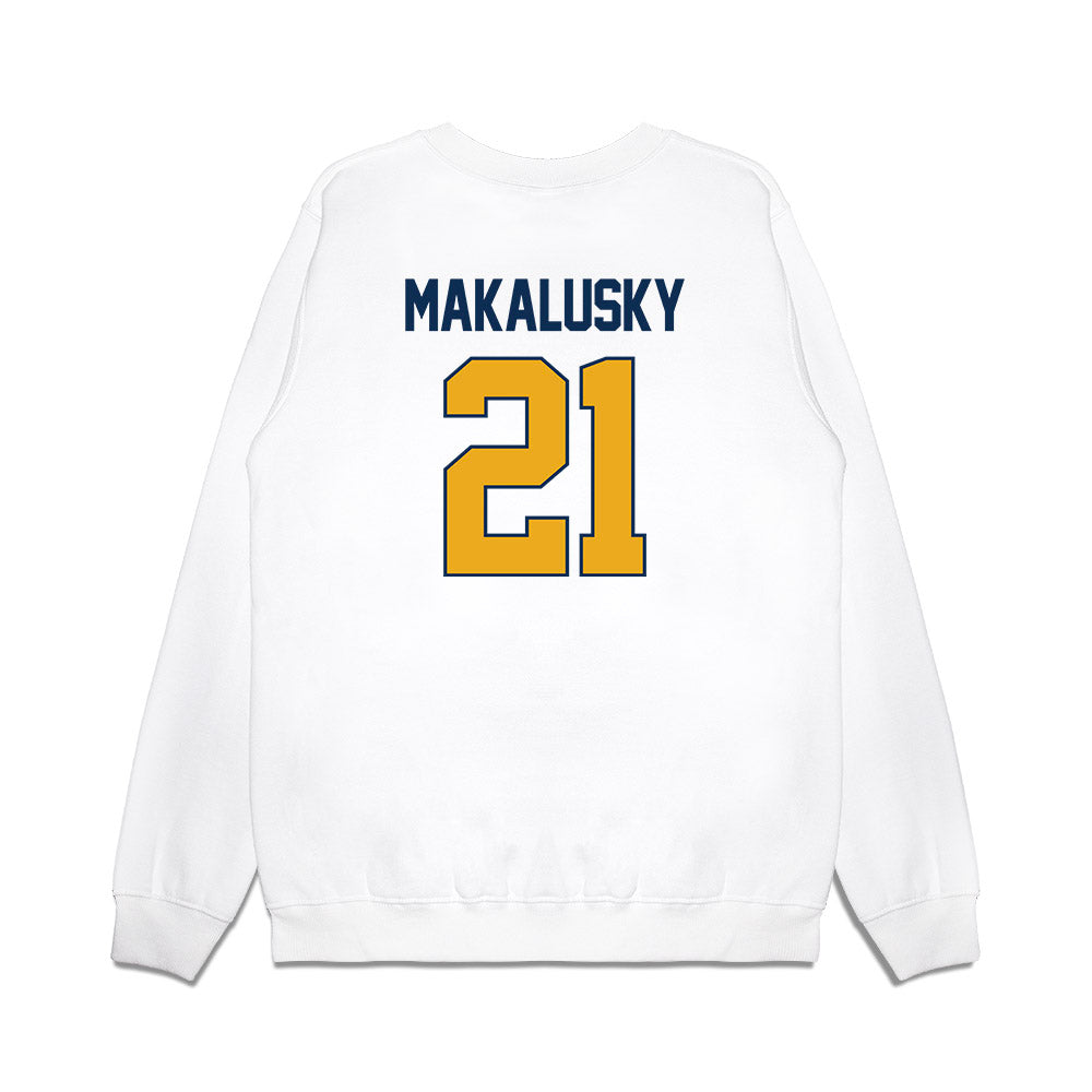 West Virginia - NCAA Women's Basketball : Riley Makalusky - NCAA® March Madness® 2025 Sweet 16 Shersey Premium Crewneck Sweatshirt-1