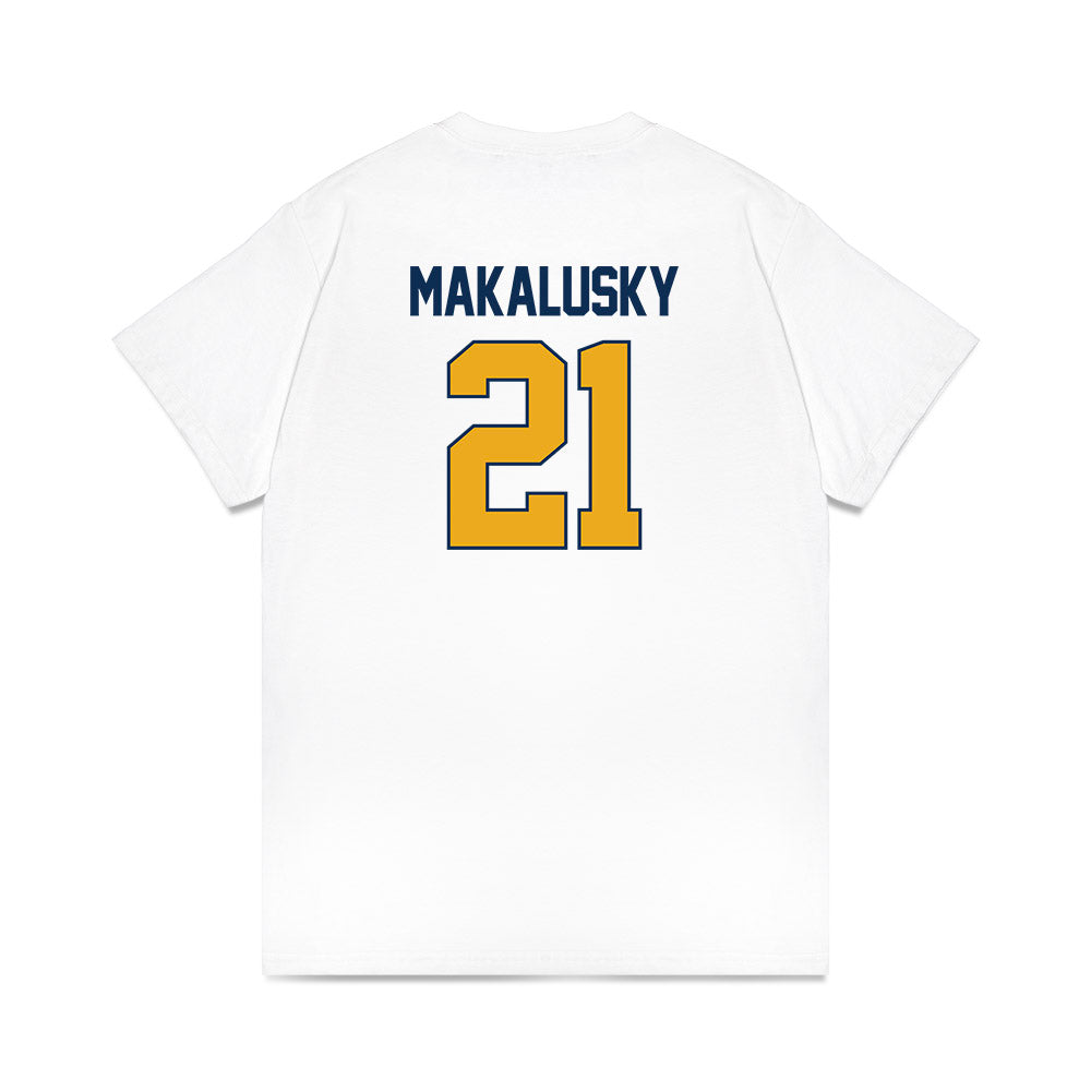 West Virginia - NCAA Women's Basketball : Riley Makalusky - NCAA® March Madness® 2025 Sweet 16 Shersey Premium T-Shirt-1