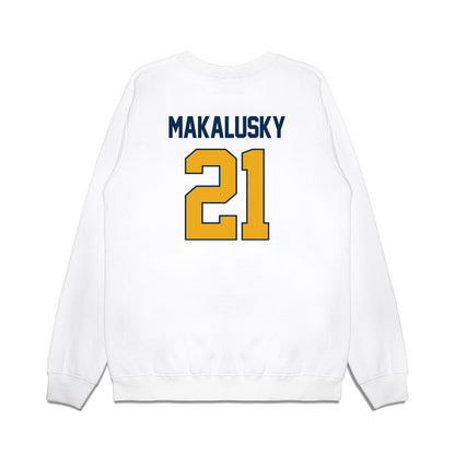 West Virginia - NCAA Women's Basketball : Riley Makalusky - NCAA® March Madness® 2025 Sweet 16 Shersey Premium Crewneck Sweatshirt-1