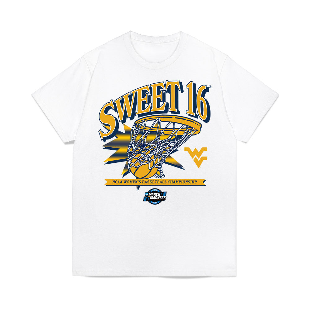 West Virginia - NCAA Women's Basketball : Kierra Wheeler - NCAA® March Madness® 2025 Sweet 16 Shersey Premium T-Shirt-0