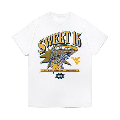 West Virginia - NCAA Women's Basketball : Jordan Thomas - NCAA® March Madness® 2025 Sweet 16 Shersey Premium T-Shirt-0