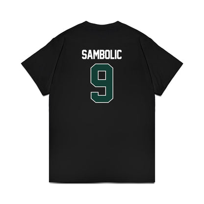 Michigan State - NCAA Women's Basketball : Sara Sambolic - NCAA® March Madness® 2025 Sweet Sixteen Shersey Premium T-Shirt-1