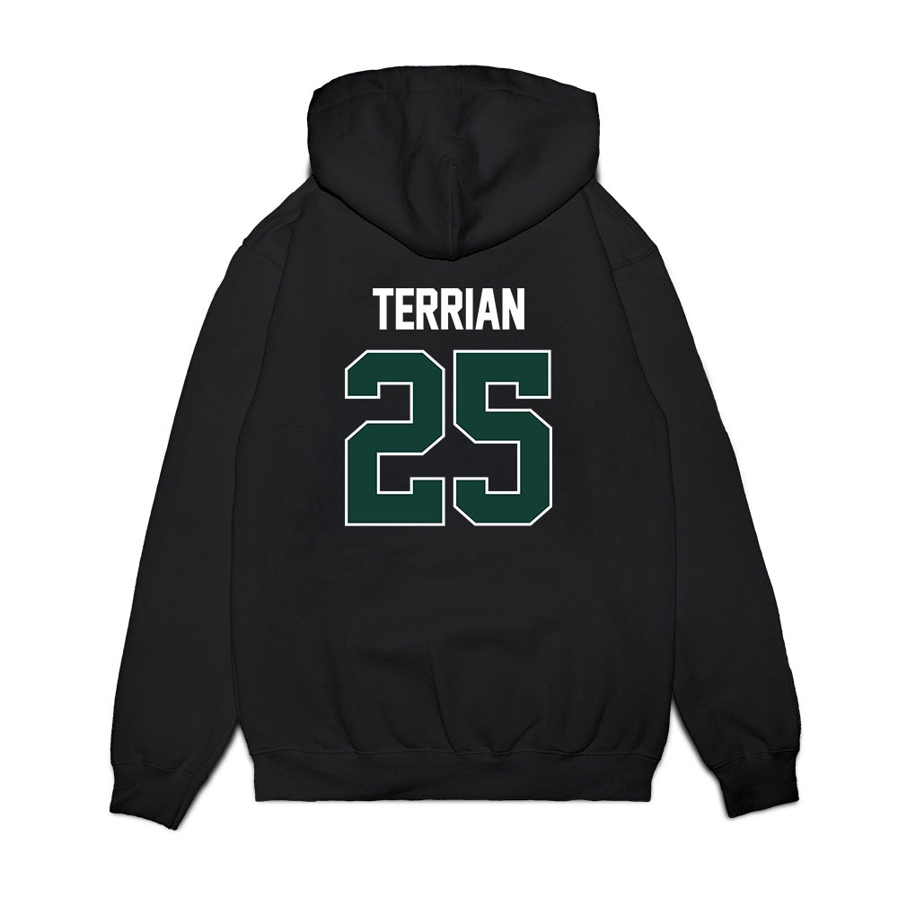 Michigan State - NCAA Women's Basketball : Anna Terrian - NCAA® March Madness® 2025 Sweet Sixteen Shersey Premium Hooded Sweatshirt-1