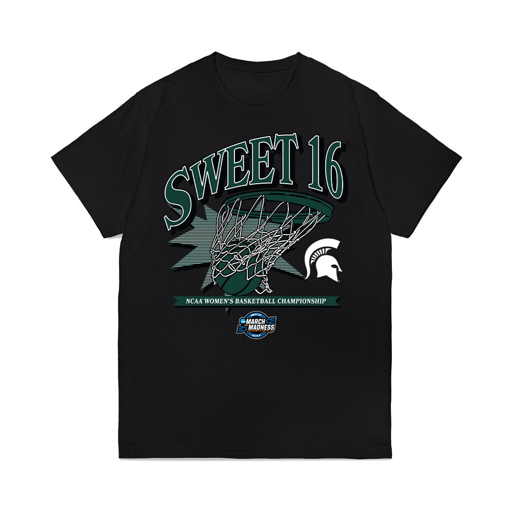 Michigan State - NCAA Women's Basketball : Sara Sambolic - NCAA® March Madness® 2025 Sweet Sixteen Shersey Premium T-Shirt-0