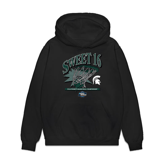 Michigan State - NCAA Women's Basketball : Marah Dykstra - NCAA® March Madness® 2025 Sweet Sixteen Shersey Premium Hooded Sweatshirt-0
