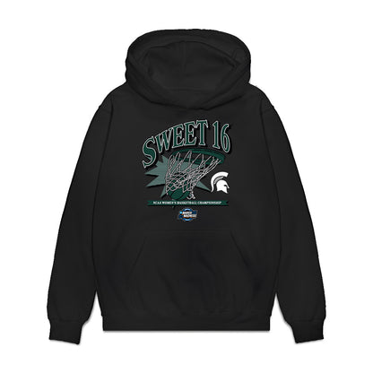 Michigan State - NCAA Women's Basketball : Rashunda Jones - NCAA® March Madness® 2025 Sweet Sixteen Shersey Premium Hooded Sweatshirt-0