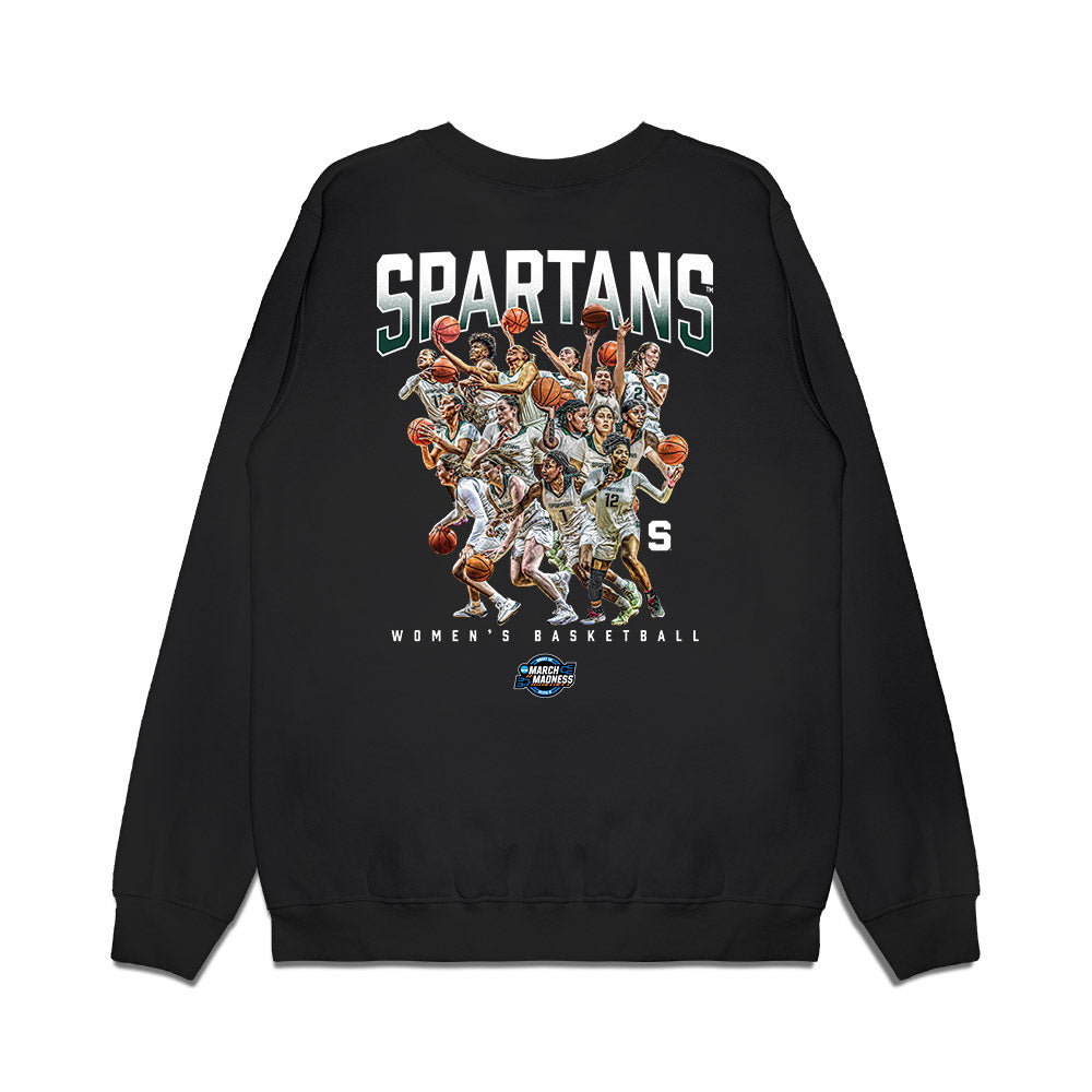 Michigan State - NCAA Women's Basketball : - Premium Crewneck Sweatshirt-1