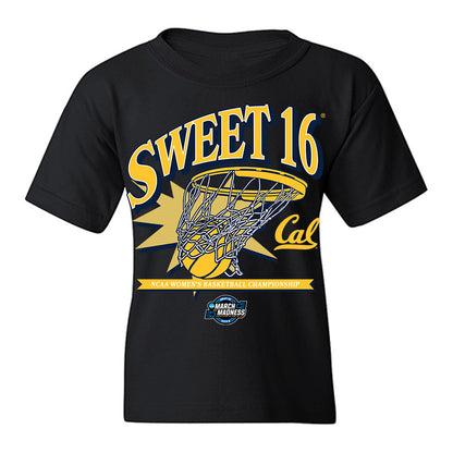 UC Berkeley - NCAA Women's Basketball : Sofia Bowes - NCAA® March Madness® 2025 Sweet Sixteen Shersey Youth T-Shirt-0