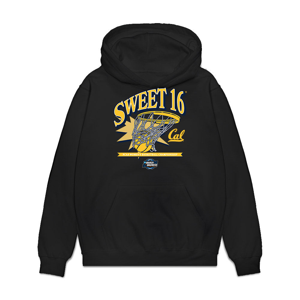 UC Berkeley - NCAA Women's Basketball : Mjracle Sheppard - NCAA® March Madness® 2025 Sweet Sixteen Shersey Premium Hooded Sweatshirt-1