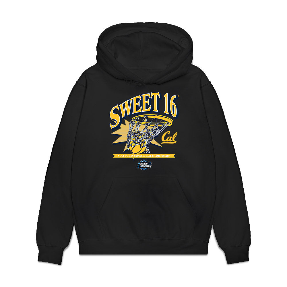 UC Berkeley - NCAA Women's Basketball : Aliyahna Morris - NCAA® March Madness® 2025 Sweet Sixteen Shersey Premium Hooded Sweatshirt-0