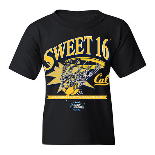 UC Berkeley - NCAA Women's Basketball : Sakima Walker - NCAA® March Madness® 2025 Sweet Sixteen Shersey Youth T-Shirt-0