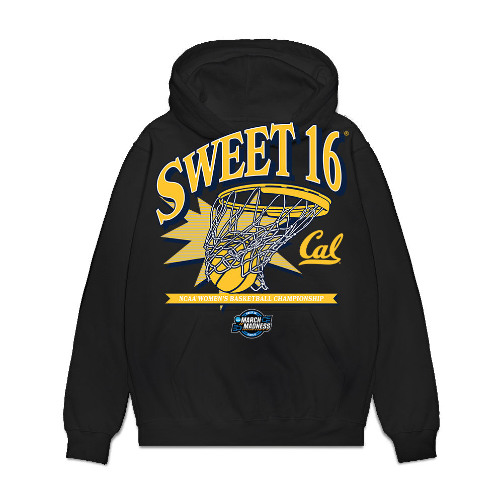 UC Berkeley - NCAA Women's Basketball : Sofia Bowes - NCAA® March Madness® 2025 Sweet Sixteen Shersey Premium Hooded Sweatshirt-0