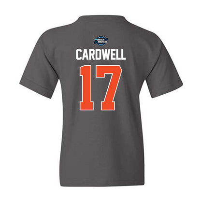 Auburn - NCAA Men's Basketball : Drake Cardwell - NCAA® March Madness® 2025 Elite Eight Shersey Youth T-Shirt-1