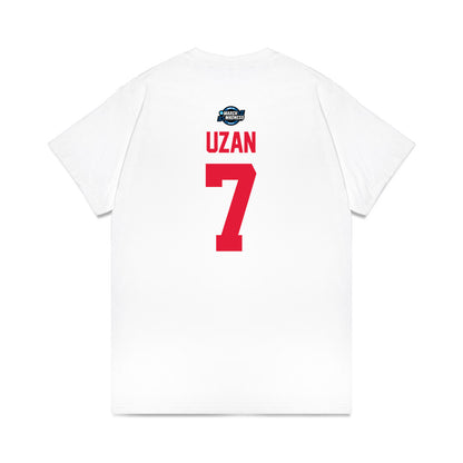 Houston - NCAA Men's Basketball : Milos Uzan - NCAA® March Madness® 2025 Elite Eight Premium T-Shirt-3