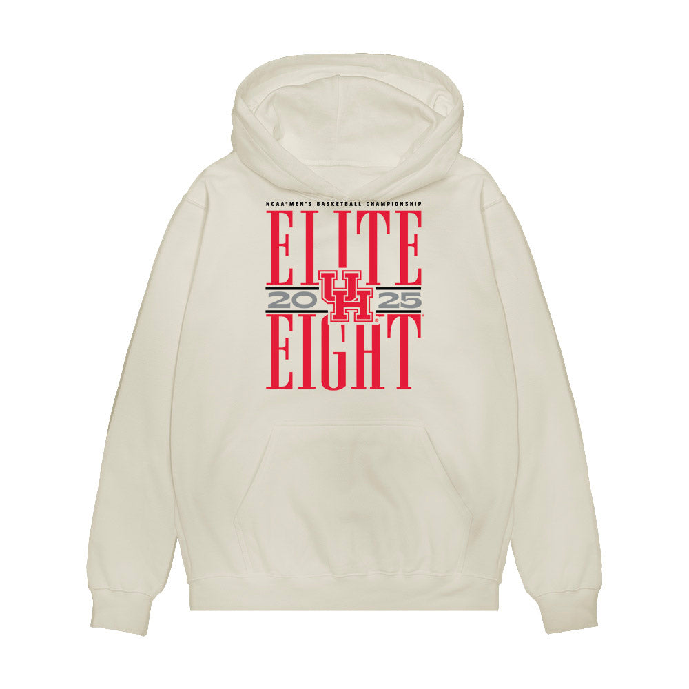 Houston - NCAA Men's Basketball : Milos Uzan - NCAA® March Madness® 2025 Elite Eight Premium Hooded Sweatshirt-0