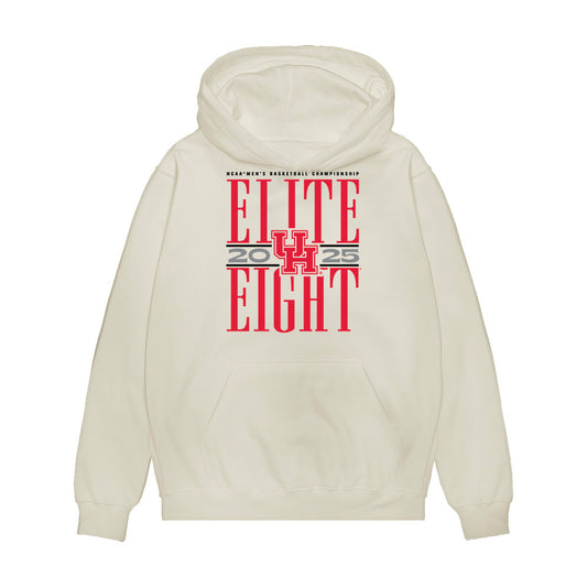 Houston - NCAA Men's Basketball : Milos Uzan - NCAA® March Madness® 2025 Elite Eight Premium Hooded Sweatshirt-0