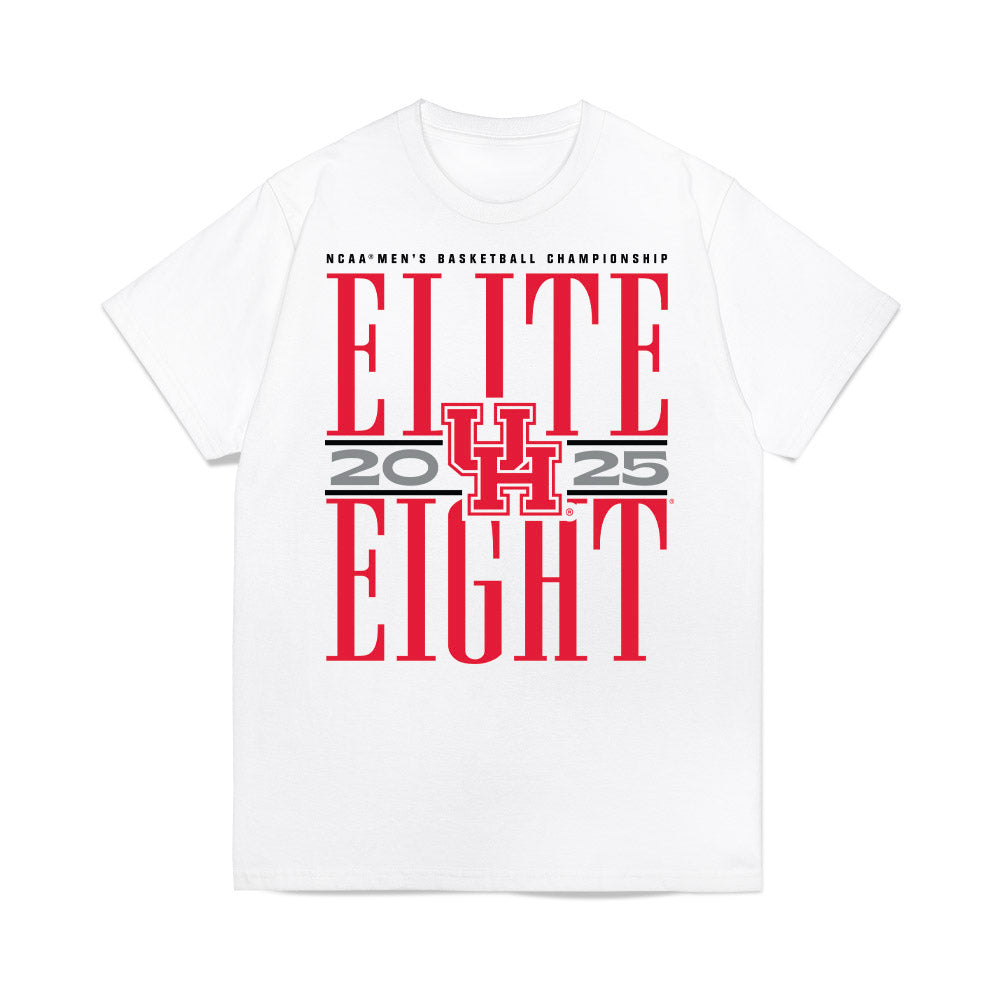 Houston - NCAA Men's Basketball : Milos Uzan - NCAA® March Madness® 2025 Elite Eight Premium T-Shirt-1