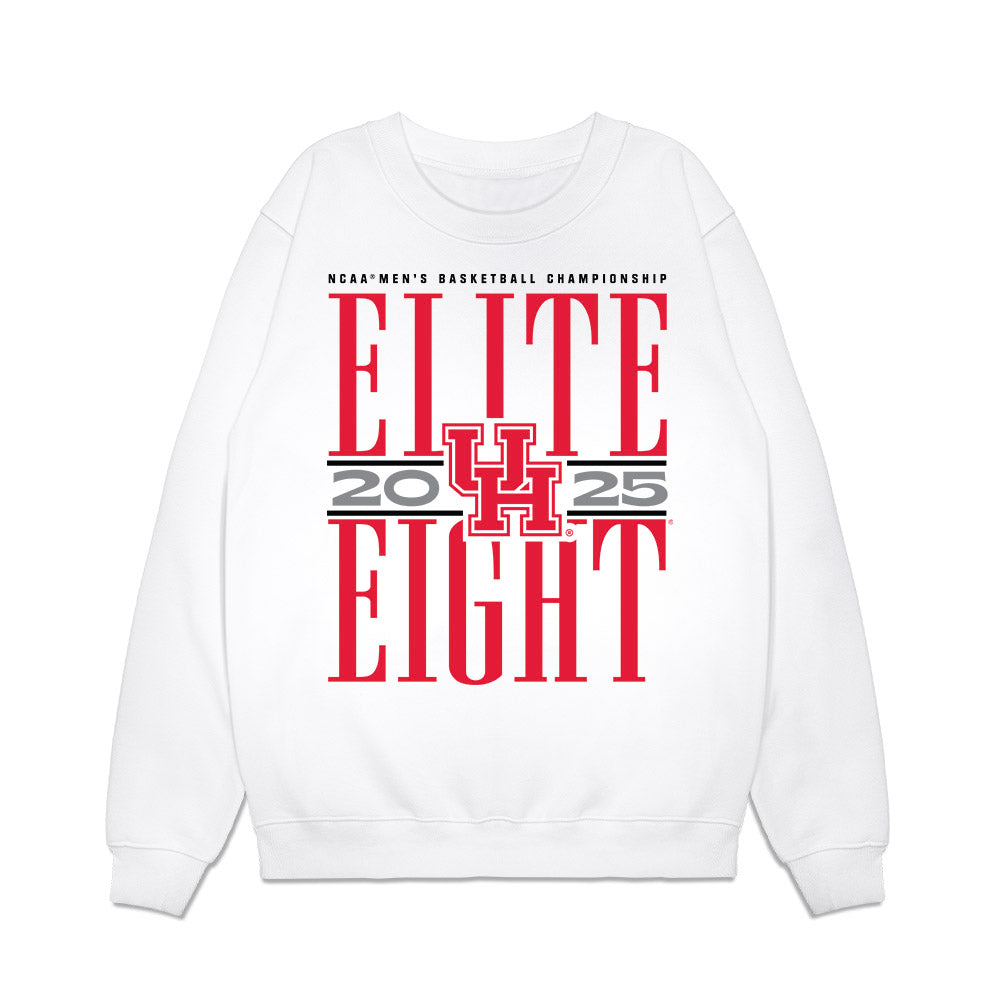 Houston - NCAA Men's Basketball : Milos Uzan - NCAA® March Madness® 2025 Elite Eight Premium Crewneck Sweatshirt-0