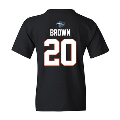 Florida - NCAA Men's Basketball : Isaiah Brown - NCAA® March Madness® 2025 Elite 8 Shersey Youth T-Shirt-1