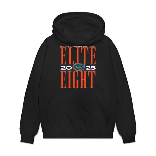 Florida - NCAA Men's Basketball : Olivier Rioux - NCAA® March Madness® 2025 Elite 8 Shersey Premium Hooded Sweatshirt-0
