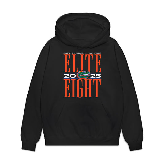 Florida - NCAA Men's Basketball : Viktor Mikic - NCAA® March Madness® 2025 Elite 8 Shersey Premium Hooded Sweatshirt-0