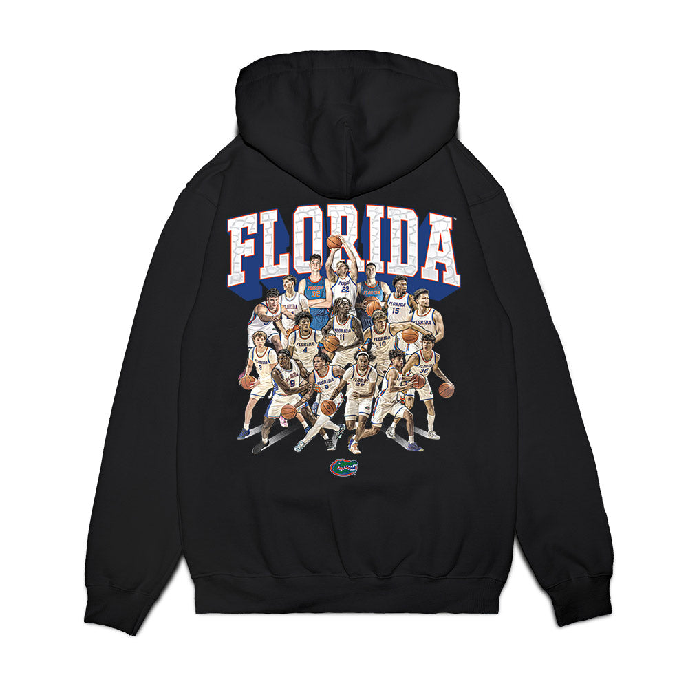 Florida - NCAA Men's Basketball : NCAA® March Madness® 2025 Elite 8 Collage Premium Hooded Sweatshirt-1