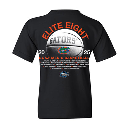 Florida - NCAA Men's Basketball : - NCAA® March Madness® 2025 Elite 8 Roster Youth T-Shirt-1