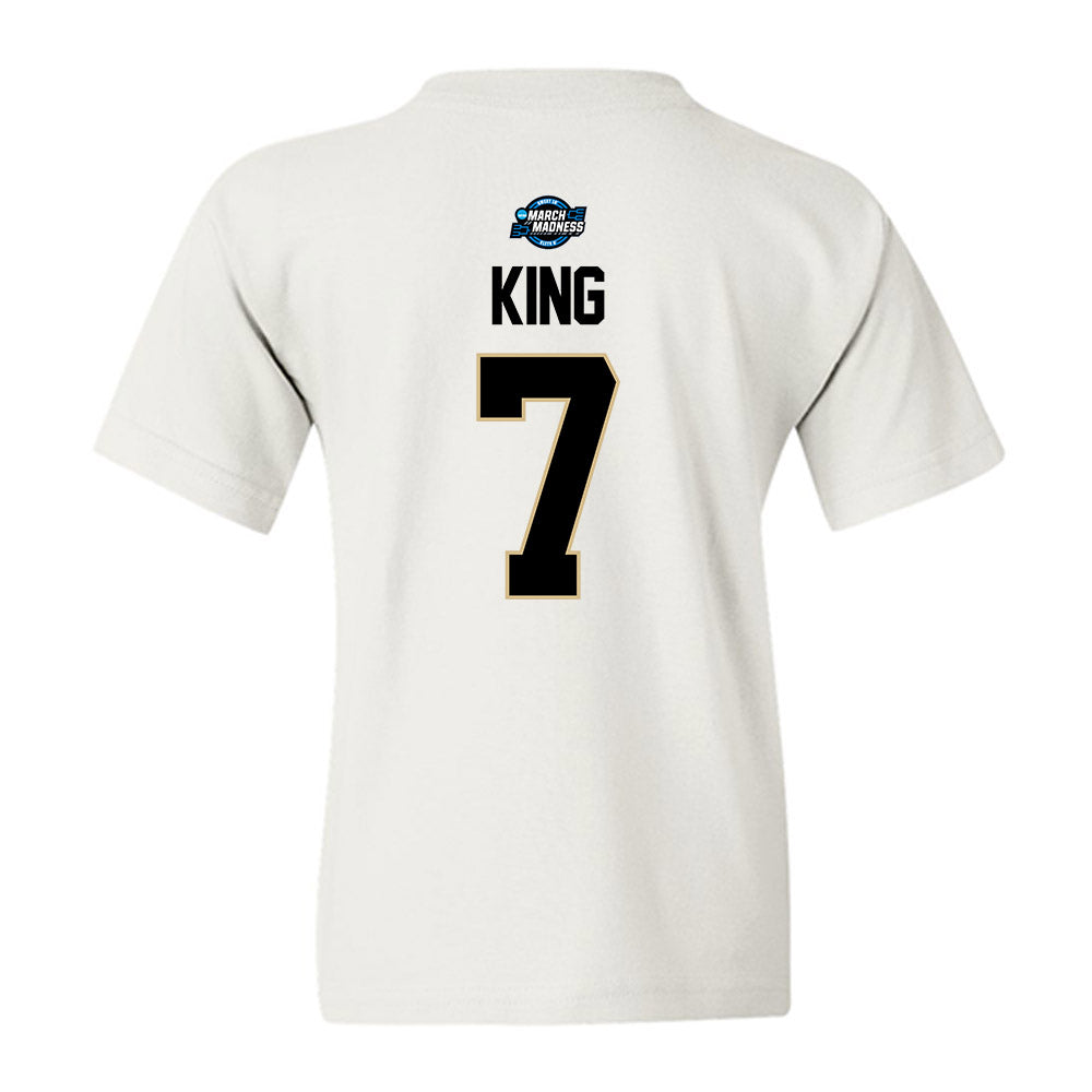 Purdue - NCAA Men's Basketball : Samuel King - NCAA® March Madness® 2025 Elite Eight Shersey Youth T-Shirt-1