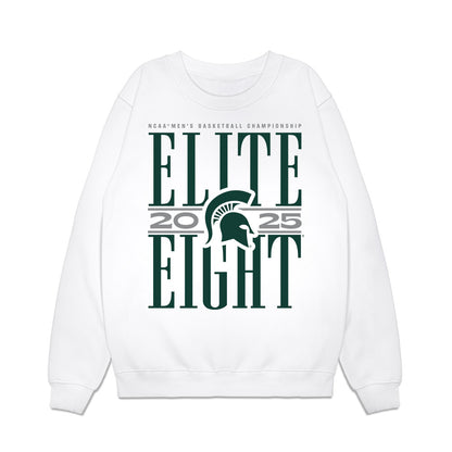 Michigan State - NCAA Men's Basketball : Nick Sanders - NCAA® March Madness® 2025 Elite Eight Premium Crewneck Sweatshirt-0