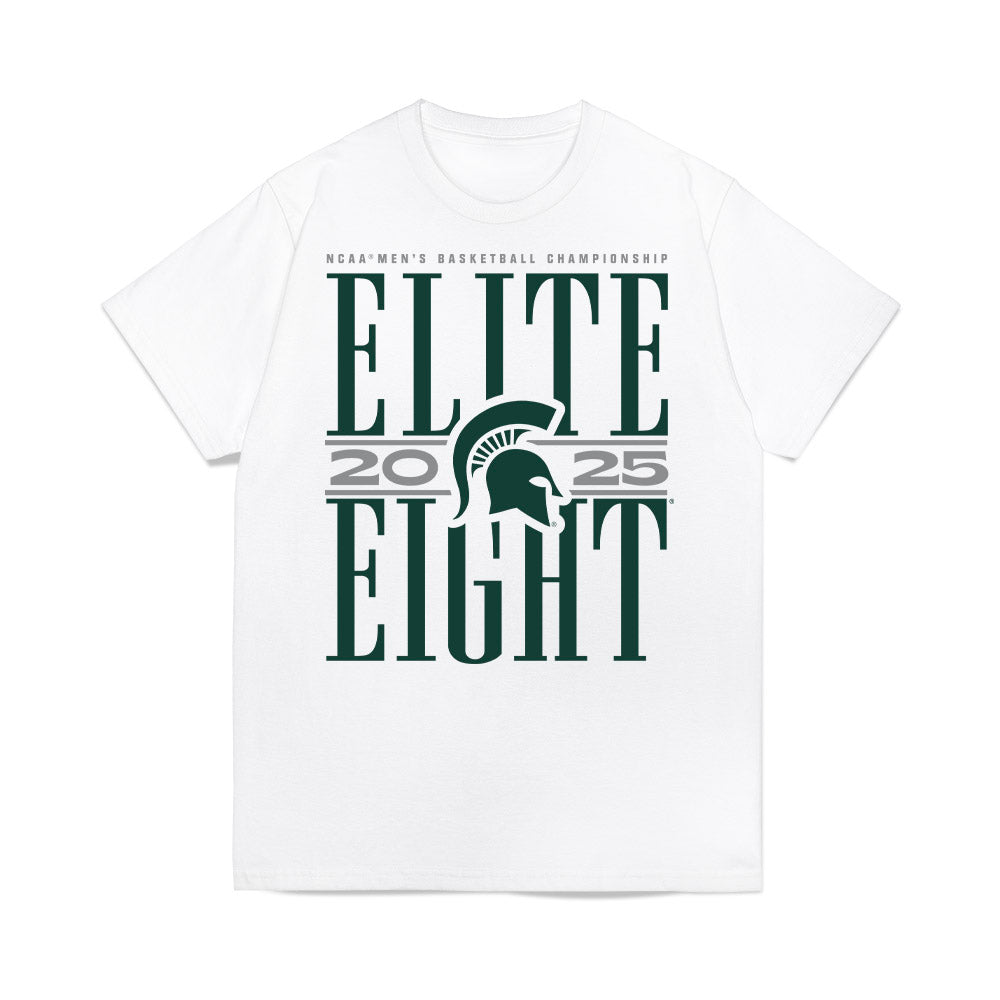 Michigan State - NCAA Men's Basketball : Jesse McCulloch - NCAA® March Madness® 2025 Elite Eight Premium T-Shirt-0