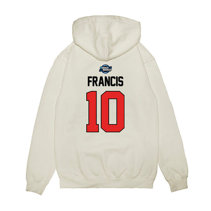 Texas Tech - NCAA Men's Basketball : Jack Francis - NCAA® March Madness® 2025 Elite 8 Shersey Premium Hooded Sweatshirt-1