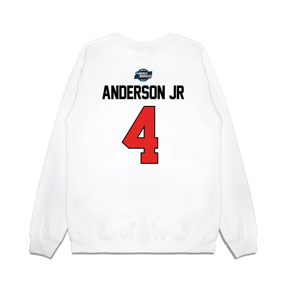 Texas Tech - NCAA Men's Basketball : Chris Anderson Jr - NCAA® March Madness® 2025 Elite 8 Shersey Premium Crewneck Sweatshirt-1