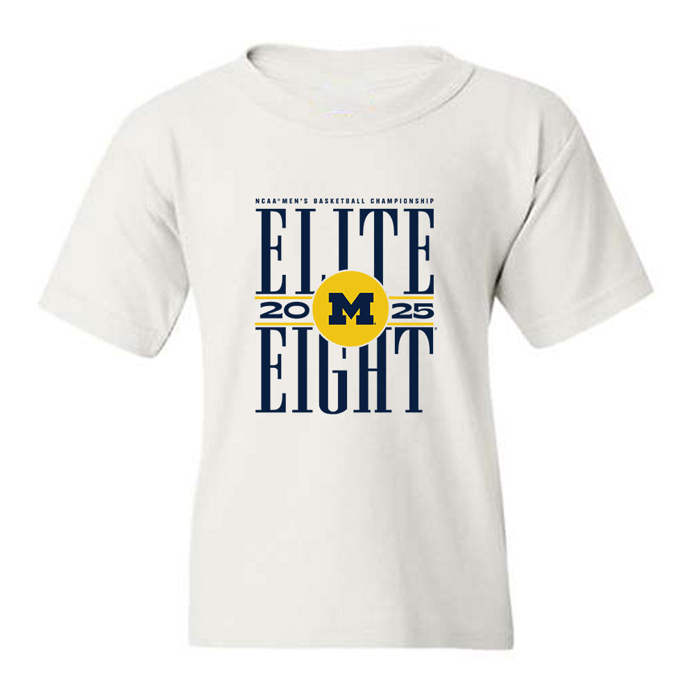 Michigan - NCAA Men's Basketball : Lorenzo Cason - NCAA® March Madness® 2025 Elite 8 Shersey Youth T-Shirt-0