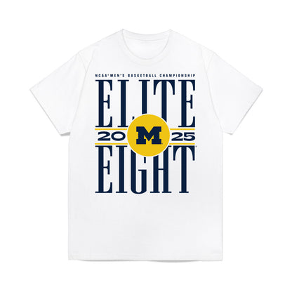 Michigan - NCAA Men's Basketball : Lorenzo Cason - NCAA® March Madness® 2025 Elite 8 Shersey Premium T-Shirt-0