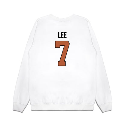 Texas - NCAA Women's Basketball : Jordan Lee - NCAA® March Madness® 2025 Elite 8 Shersey Premium Crewneck Sweatshirt-1