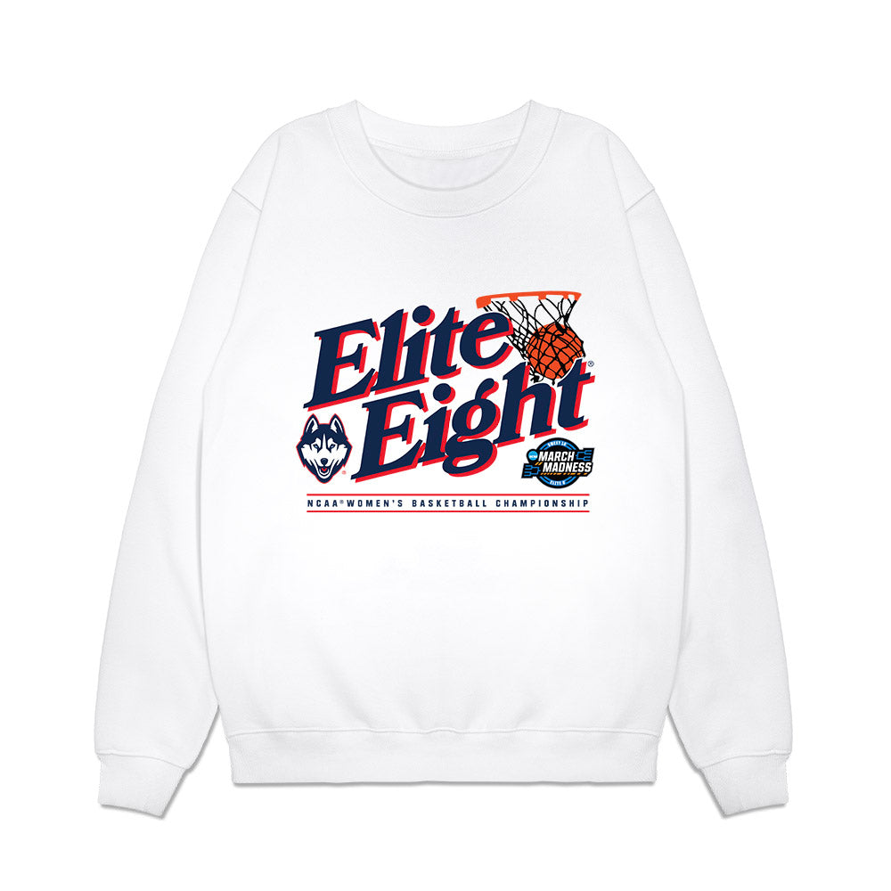 UConn - NCAA Women's Basketball : Morgan Cheli - NCAA® March Madness® 2025 Elite 8 Shersey Premium Crewneck Sweatshirt-0