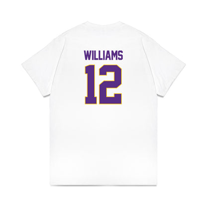 LSU - NCAA Women's Basketball : Mikaylah Williams - NCAA® March Madness® 2025 Elite 8 Shersey Premium T-Shirt-1
