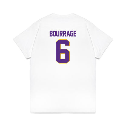 LSU - NCAA Women's Basketball : Divine Bourrage - NCAA® March Madness® 2025 Elite 8 Shersey Premium T-Shirt-1